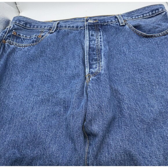 Levis Strauss 501 Red Tab Men’s Button Fly Blue Jeans 40W X 30L Vintage Mexico - Picture 12 of 16